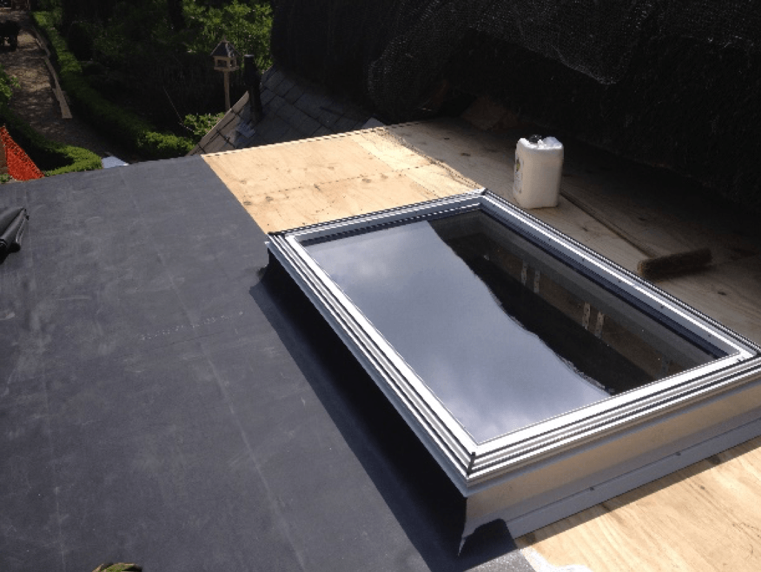 EPDM roofing Before