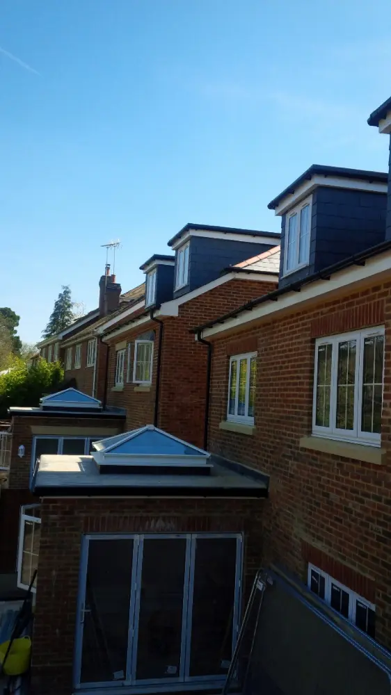House with new UPVC fascias, soffits and guttering
